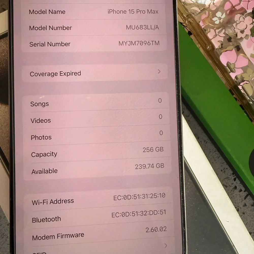 Apple iPhone 15 Pro Max 256GB Natural Titanium Unlocked